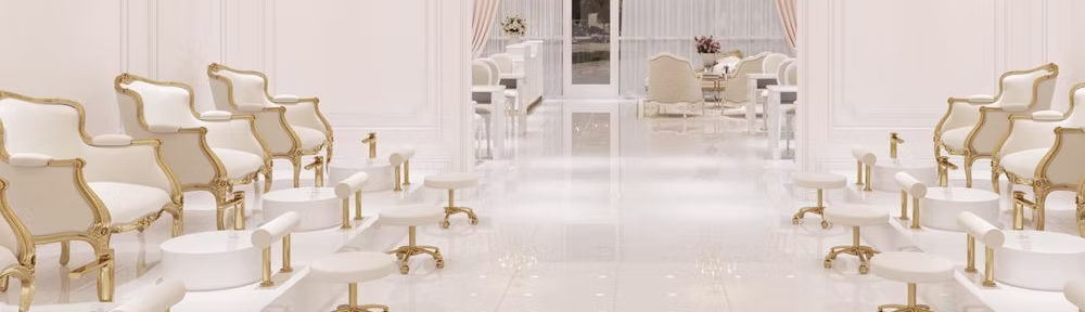 Luxury nail salon interior